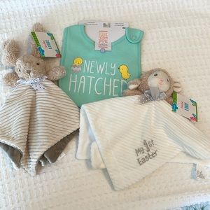 Carter’s “Newly Hatched” Bib, Easter Lovies Bunny & My 1st Easter Lamb